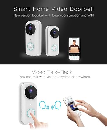 Video Doorbell Home Security Device Videodoorbell Homesecurity B30 Wireless Wifi Phone Bell Remote Vid Video Doorbell Wireless Video Doorbell Wifi Doorbell