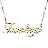 HUAN XUN Customized Custom Simple Any Name Necklace