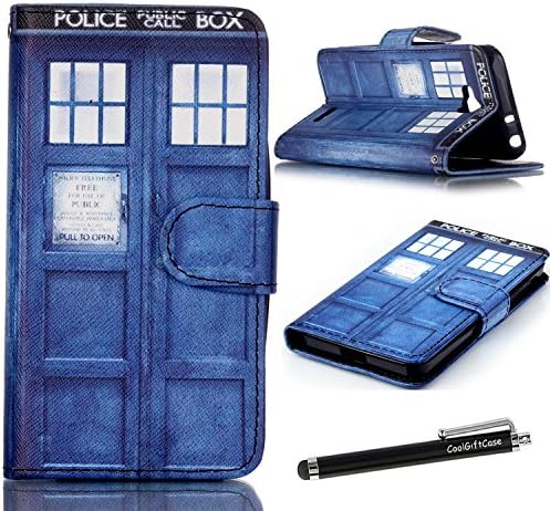 Note 5 Case, Galaxy Note 5 Wallet Case - Tardis Blue Police Call Box Pattern PU Leather Wallet Case Stand Cover with Card Slots Cash Compartment for Samsung Galaxy Note 5 + CoolGiftCase Stylus