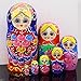 NY 7pcs Cute and Beautiful Red Belly Girl Stacking Toys/Russian Nesting Dolls/Wooden Matryoshka Dolls