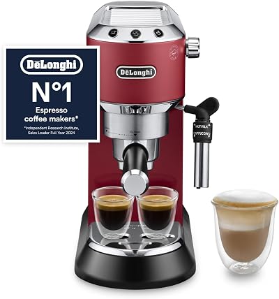 De'Longhi Dedica Style EC685R Espresso Machine Red 15 Bar Pump