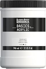 Liquitex Basics Titanium White Acrylic Paint 946 ml Pot view 1