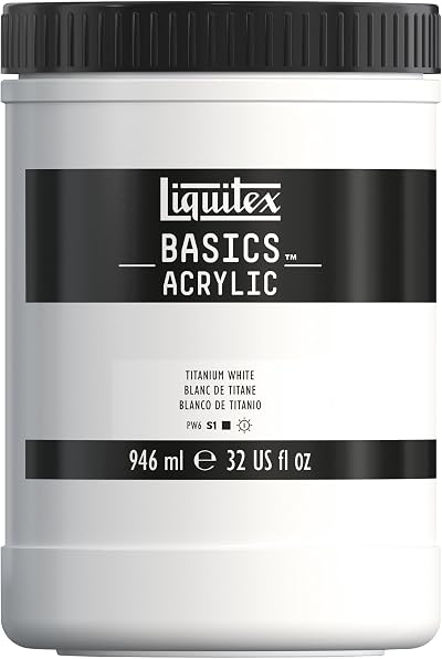 Liquitex Basics Titanium White Acrylic Paint 946 ml Pot