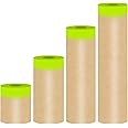 Hubaow Tape and Drape, Paint Masking Paper, Masking Paper, 4 Size 200feet Car Protection Covering Paper, Paint Tape, Assorted