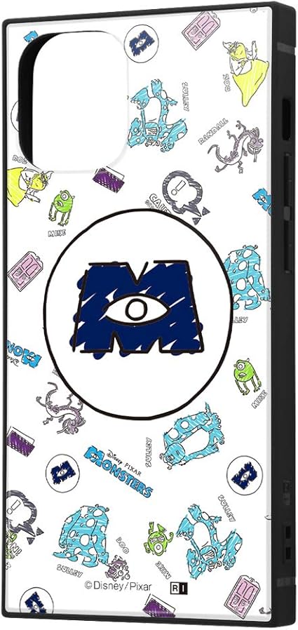 Amazon イングレム Iphone 12 Mini ディズニー ピクサー キャラクター 耐衝撃 ハイブリッド ケース カバー Kaku ストラップ ホール 付き スクエア 軽量 モンスターズ インク 総柄 01 Iq Dp26k3tb Mi005 イングレム 家電 カメラ