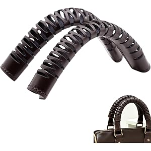 Leather Purse Handle Grip Protector, 1 Pair Wrap Cover Strap Pad, Stain & Abrasion Resistant Design Fits 20/25/30cm, Ideal fo