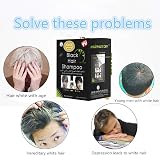 MQUPIN Instant Hair Dye Shampoo 10 Pcs Black 2-in-1 Natural Ingredients Lasts view 6