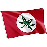 Desert Cactus Ohio State University OSU Flag - 3 x 5 Feet Buckeyes Banner, Indoor/Outdoor Durable Fabric, 100% Polyester Design (Style 19)
