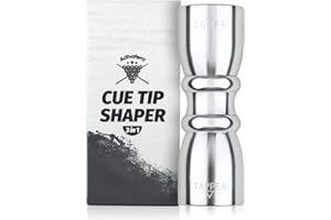 Adhafera Cue Tip Shaper, 3 in 1 of Pool Cue Tip Shaper, The Pool Cue Accessories for Effective and Rapid Repair Cue Tip