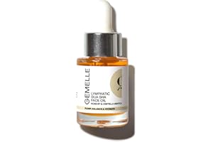 GEMELLE Lymphatic Gua Sha Face Oil | 10x Award Winner | Vitamin C,E & A | Detox, Plump, Sculpt, Hydrate | High-Altitude Rosehip | Natural Botanical for Gua Sha Facial Tools, Lymphatic Drainage - 15ml