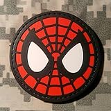 Spiderman PVC Rubber Morale Patch by NEO Tactical Gear Morale Patch - Hook Velcro Sewn On Back
