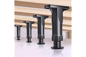 G · PEH 4PCS Bed Frame Support Legs, Adjustable Bed Frame Support Legs Replacement(8.3"-14.6") Heavy Support Leg, Extra Durable,Bed Slat Support for Frame Bed Sofa Table