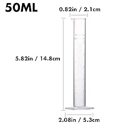 Young4us Measuring Cylinder Set, 4 Sizes Graduated
