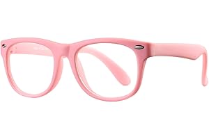 Pro Acme TPEE Rubber Flexible Kids Nerd Glasses Clear Lens Geek Fake for Costume (Age 3-10)