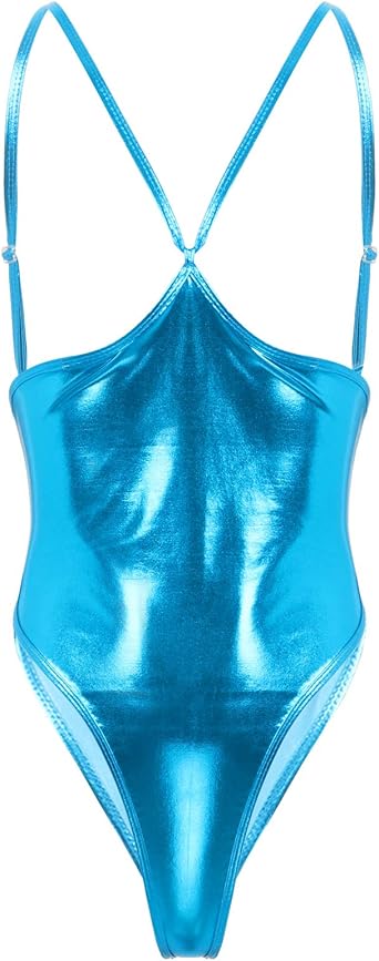 Damen Glitzer Bodysuit Metallic - Mit Handschuhen Für Tanz & Ballett