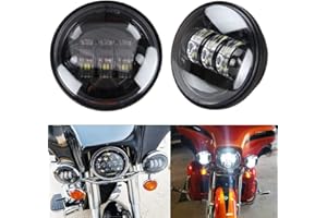 BeltandRoad For Road king passing lights Led fog light - Motorcycle 4.5 inch Auxiliary Light Projector Driving Lamp for Road king Electra Glide Softail H-D Fatboy Electra Glide Screamin' Eagle