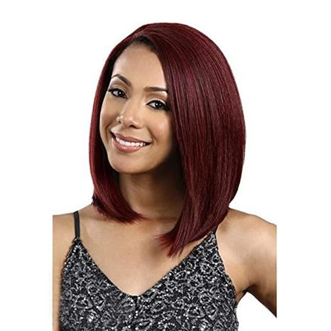 Lrxg Peluca Pelucas Para Mujer Para Mujer 35cm Vino Color