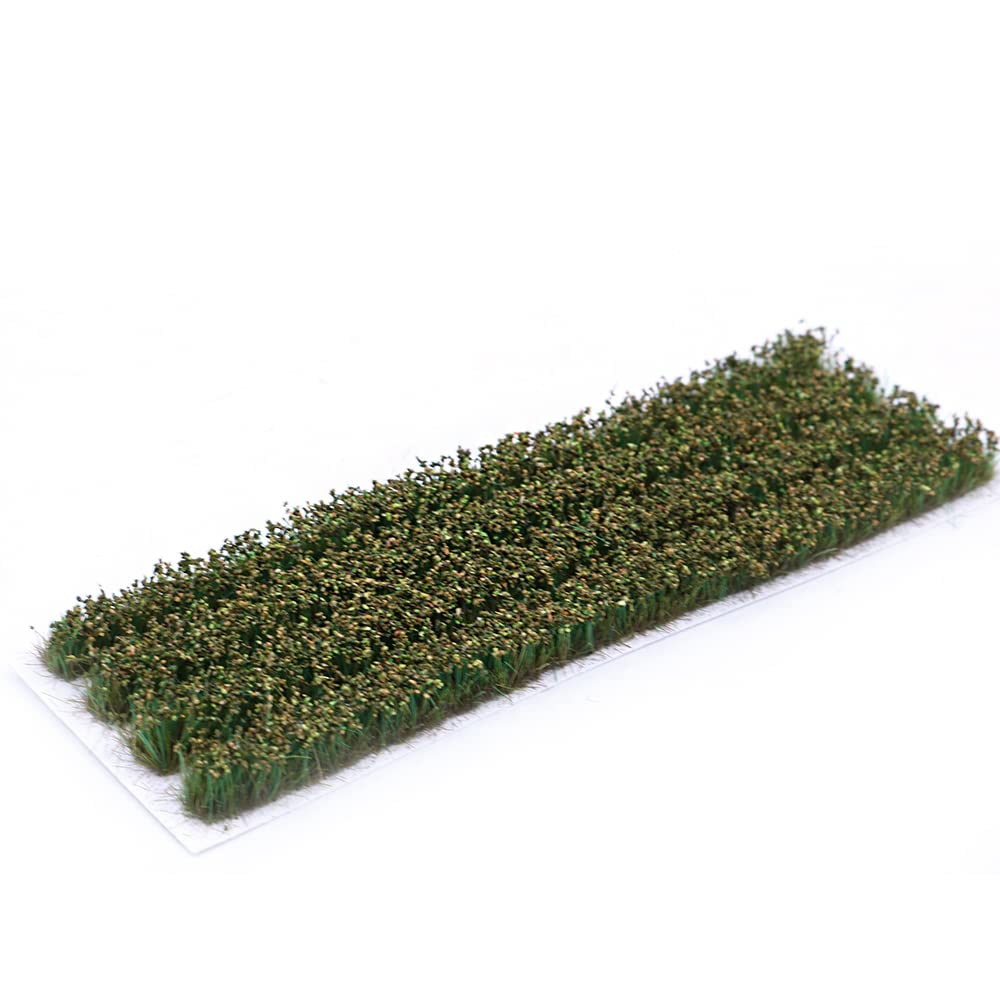 Tiardey Static Rice Field Grass Model Rice Field Scene Railway Artificial Grass Miniature War Gaming Terrain DIY Model Railroad Scenery War Gaming Scenery - Green Wheat Field