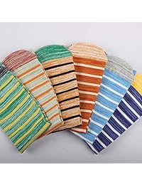 SOXART - Calcetines de vestir para hombre, a rayas, multicolor, paquete de 6 unidades, 85% algodón