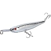 Strike King Evader 70 Fishing Lure, 2 3/4-Inches, Carolina Chrome | Metal-Lip Topwater Bait Delivers Realistic Swimming Action &amp; Flash