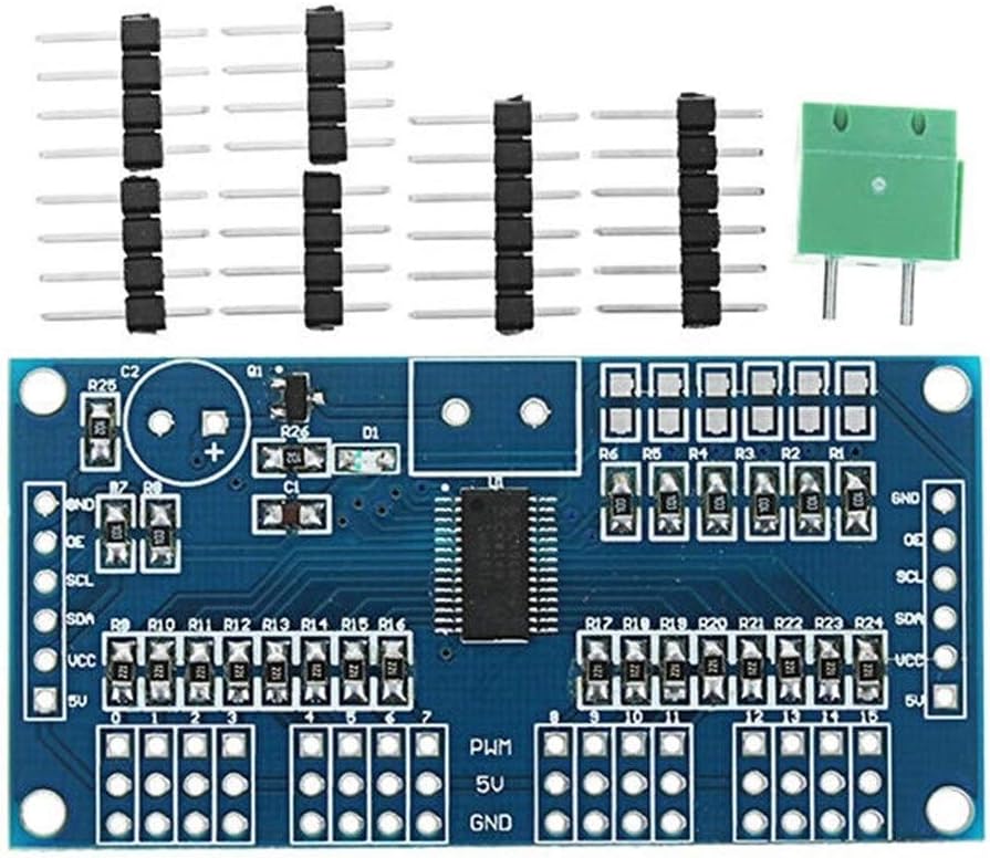 Arduino 16 Road PWM/Servo/Steering Gear Drive Plate Controller Robot IIC PCA9685 Power Module