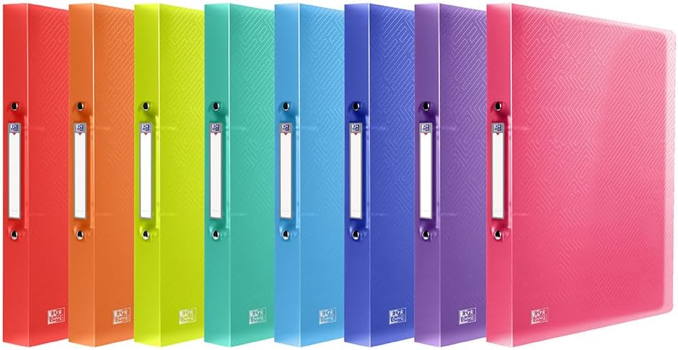 Oxford A4 Ring Binders 10-Pack 40 mm Spine Assorted Colours