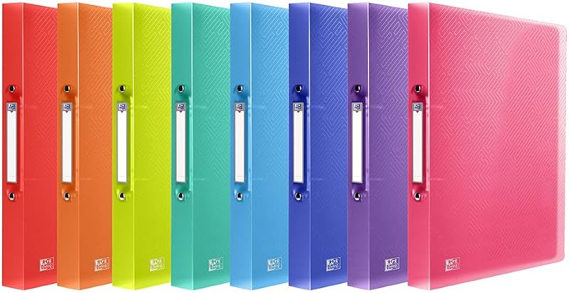 Oxford A4 Ring Binders 10-Pack 40 mm Spine Assorted Colours
