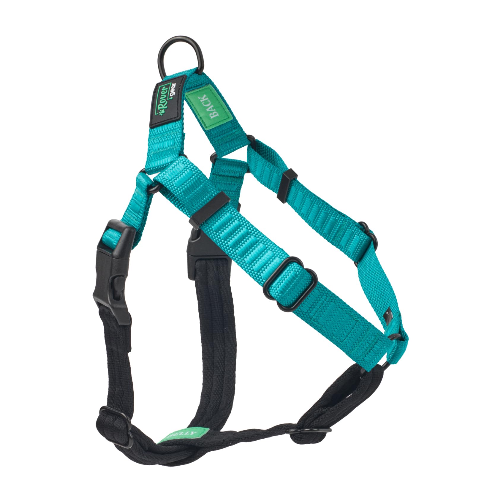 Rover Gear Better Walk No Pull Dog Harness, Adjustable and Comfortable Halter Dog Harness, Large, Teal