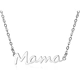 coadipress Mama Pendant Necklaces for Women Dainty Gold Chain Mother Necklace Minimalist 14K Gold Plated Mama Letter Necklace Birthday Anniversary Jewelry