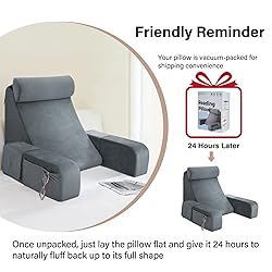 ENITYA Reading Pillow for Sitting in Bed
