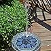 FEELLE Solar Powered Fountain Pump,1.6W Bird Bath Fountain Pump Kit for Birdbath Pond Garden and Patio