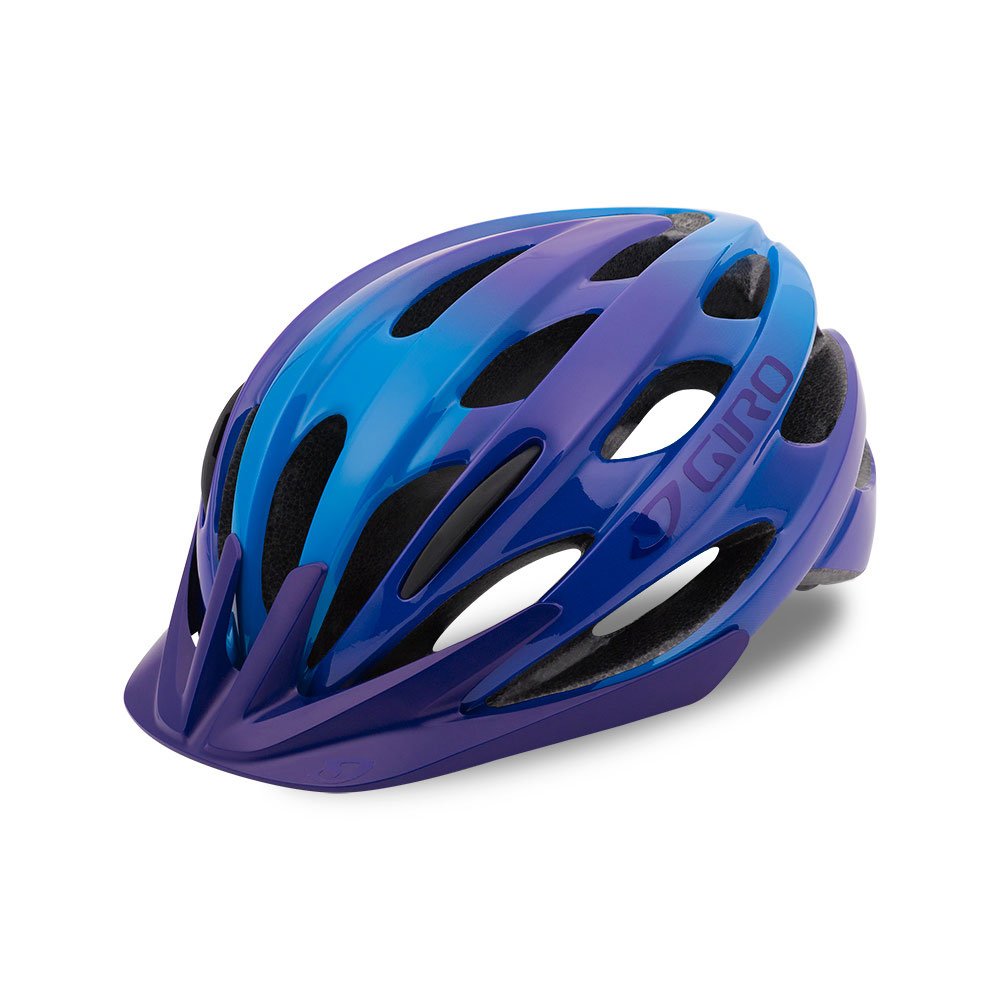 purple bicycle helmet