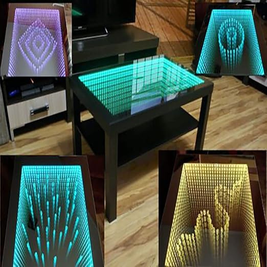 led infinity coffee table