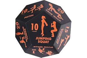 Workout Dice for Exercise, Fitness Exercise Dice Game, Multi-Functional Home Gym Workout Equipment for Women Postnatal Recove