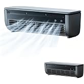 Small Mini Split Air-Conditioner, 2026 Ductless AC Unit,Wall Mounted No Window AC with Remote Control,3 Speed Portable Compact Cooling System for Kitchen Bedroom Small Space Home Office (Black)