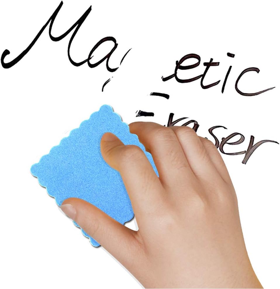 MOLYHUA 48 Pack Magnetic Whiteboard Dry Erase Eraser Chalkboard Cleansers for Classroom, Home and Office : Office Products