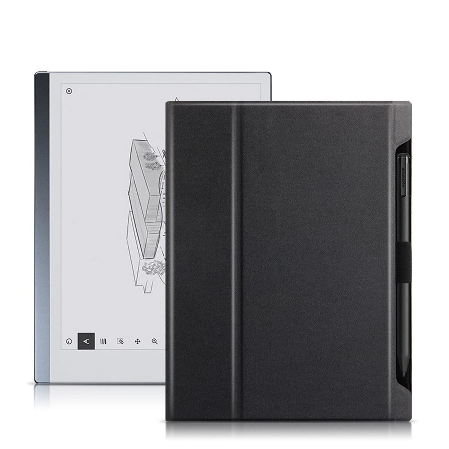 INSOLKIDON Compatible with Case for Remarkable2 Paper Tablet Folding Case 10.3" 2020 Released, Ultra Slim Lightweight TPU leather Cover Case with Stand Shockproof Rugged Case with Auto Sleep/Wake