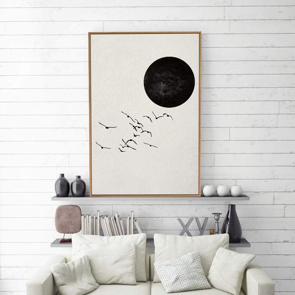 signwin Framed Canvas Wall Art Nordic Abstract Canvas Prints Home Artwork Decoration for Living Room,Bedroom - 16x24 inches