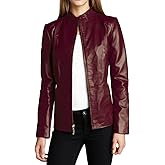 Captain Cory Womens Solid Cheezy Genuine Lambskin Leather Jacket, Biker Jacket