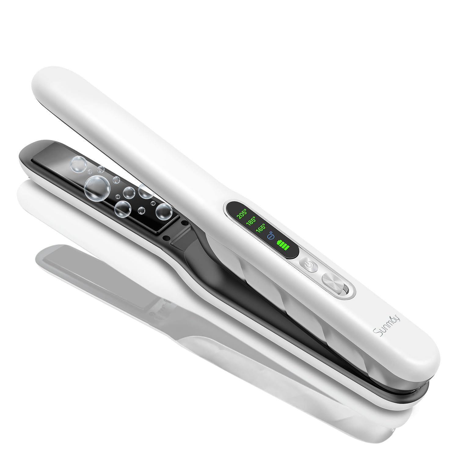 Photo 1 of Cordless Hair Straightener and Curler,SUNMAY Voga Plus Ionic Cordless Flat Iron for Travel,Portable Hair Straightener On The Go,Rechargeable Wireless USB Ceramic Dual Voltage