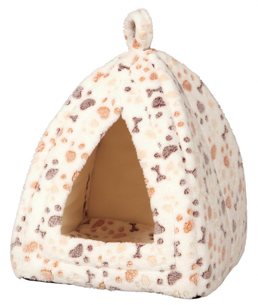 TRIXIE Lingo Cuddly Cave, 32 x 32 x 42 cm, White/Beige
