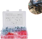 MACHSWON 160pc Grease Nipple Assortment M6 M10 45 90 180 Degree Fittings Caps view 2