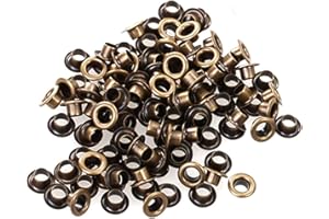 ECYC 200Pcs Metal Eyelets Grommets Bronze DIY Scrapbooking Shoes Practical Accessories, 2mm