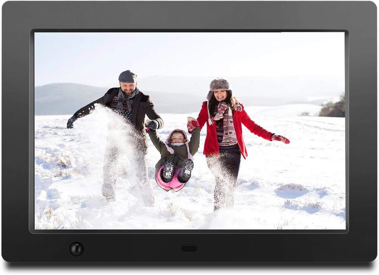Digital Photo Frame 10 inch with Slideshow Electronic Photo Frame with HD IPS Display Picture Frame with Motion Sensor/Video/Background Music/Calendar/Clock/Auto-Rotate/Best Gifts by FLYAMAPIRIT
