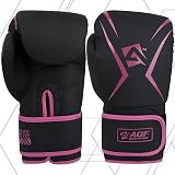 AQF Boxing Gloves Kids Adults 4oz 6oz 8oz 10oz 12oz 16oz Pink Training Muay Thai view 3