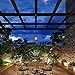 Falove 4PACK Vintage Waterproof Outdoor Solar Powered Twinkle Warm White LED Candle Light, Garden Decoration Umbrella Tree Lantern Hanging Lamp