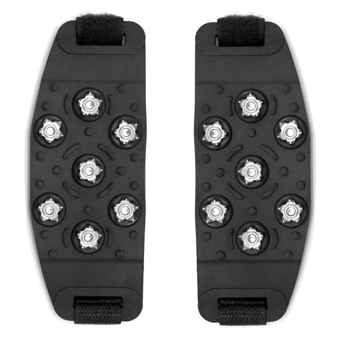 ProLeo 1 pair of shoe spikes, universal non-slip shoe spikes with Velcro fasteners, snow crampons with Velcro fasteners.