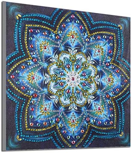 4 Packs /Set DIY 5D Diamond Painting Special Shaped by Number Kits,Partial Section Drill Rhinestone Embroidery Cross Stitch Pictures for Home Decor (Mandala02)