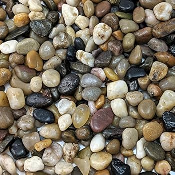 Natural Decorative Polished Mixed Pebbles 3/8