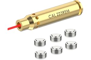 EZAIMING 223/5.56mm/9mm/243/308 Red Laser Bore Sight with Extra Batteries for Scope Sighting and Zeroing Optics